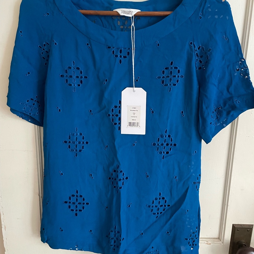 TOAST Broderle Top in Uptramarine